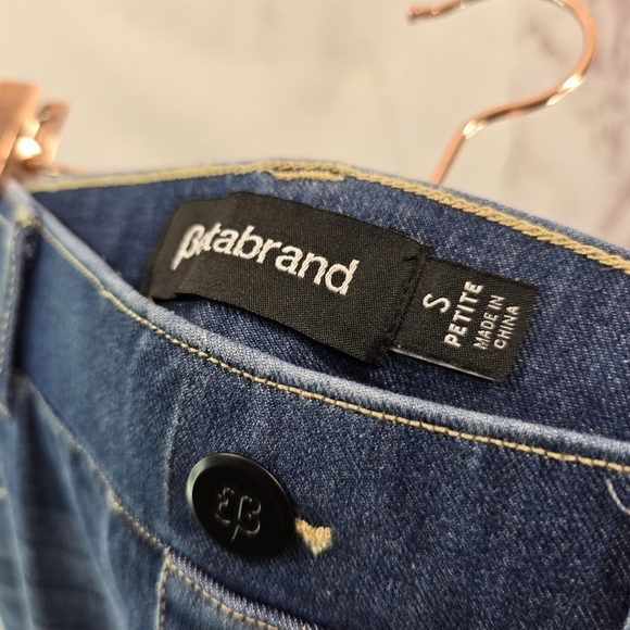 Betabrand Jeans Women Small Petite Skinny Leg Denim High 4 Pocket Ashbury Short - Picture 3 of 10